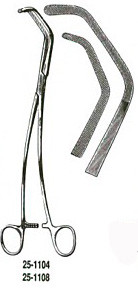 Miltex Satinsky Vascular Clamp For Vena Cava, 6" (155Mm), Pediatric Size, Inside Jaws, Length 32.5Mm X 7.5Mm Width, 25-1108