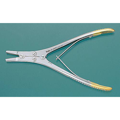 Miltex Pin And Wire Puller 7", Tungsten Carbide, Jaws 6Mm Wide, 27-165Tc