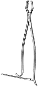 Miltex Lane Bone Holding Forceps, 16-3/4", Plain, 27-22