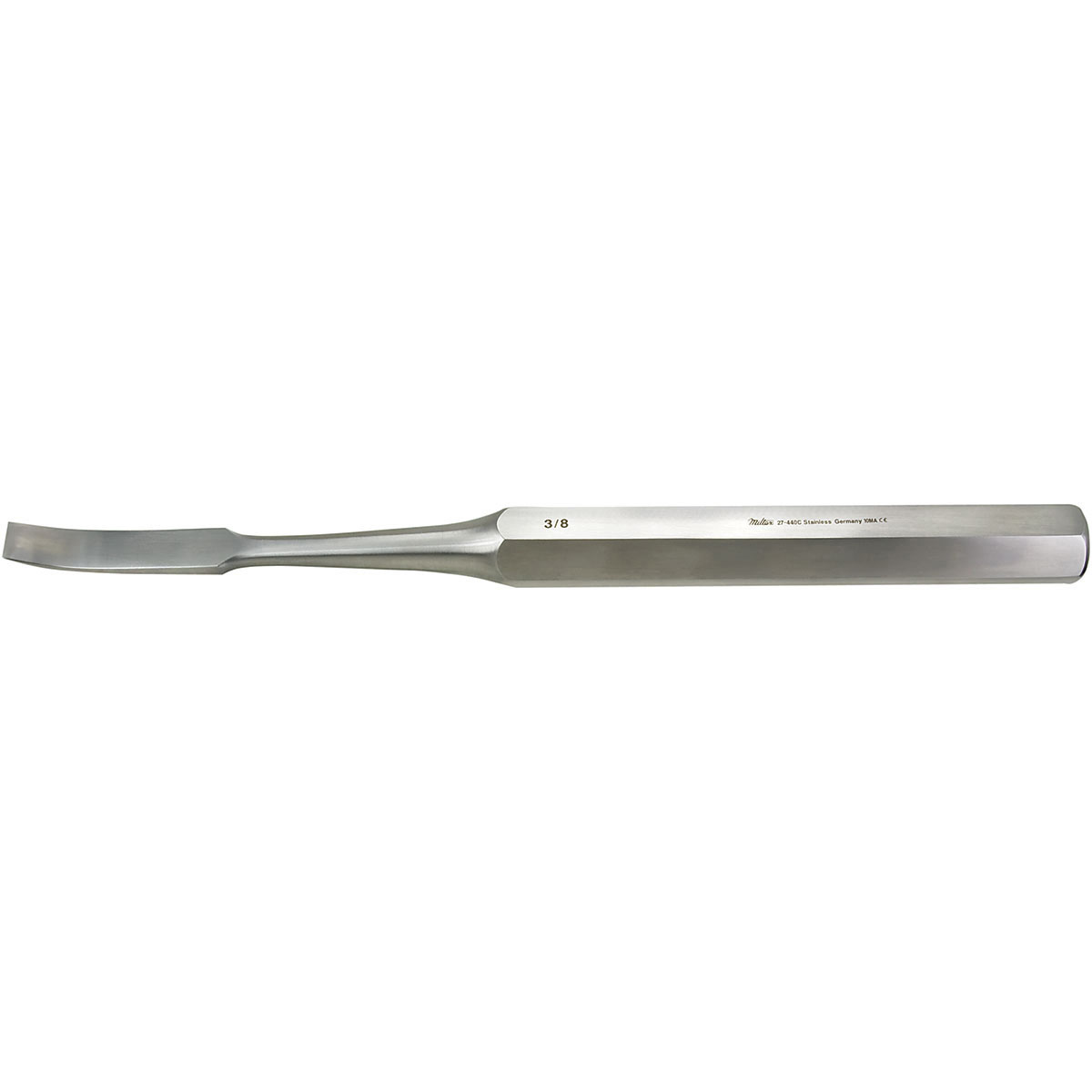 Miltex Hibbs Osteotome, 9-1/2" (243mm), Curved, 19mm Wide Blade, 27-446C