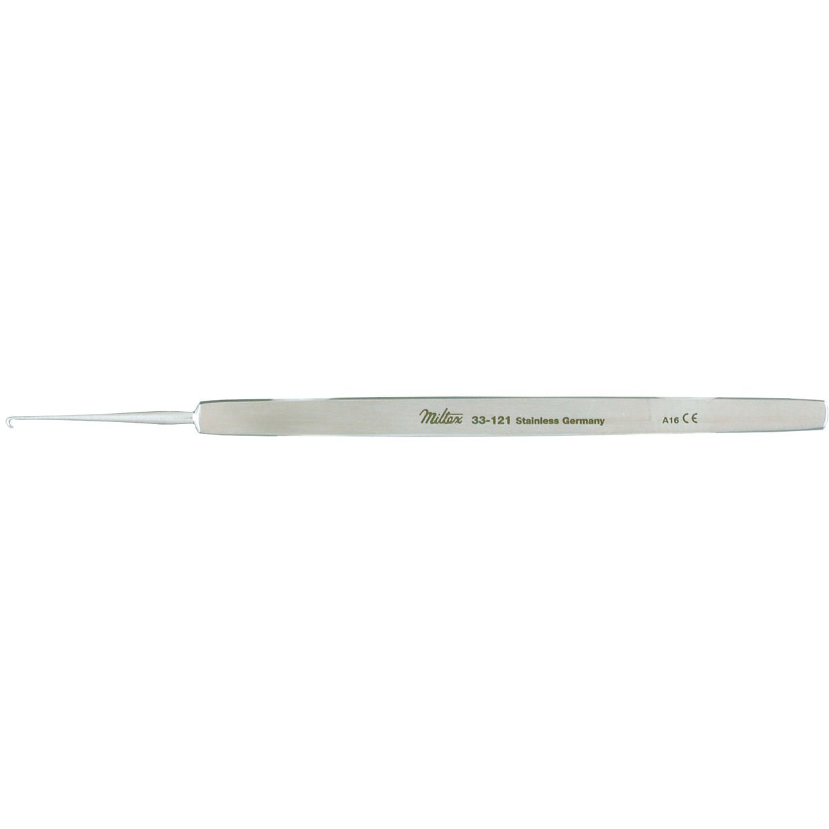 Miltex Seltzrer Dermal Biopsy Hook, 4-1/2" (114mm), Sharp Point, 33-121