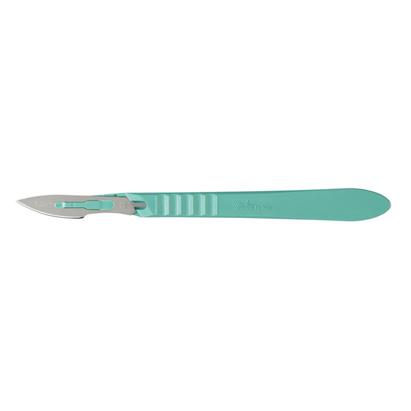 Miltex Disposable Scalpels, Stainless Steel, Sterile Blade Size No. 23, 10/Box, 4-423