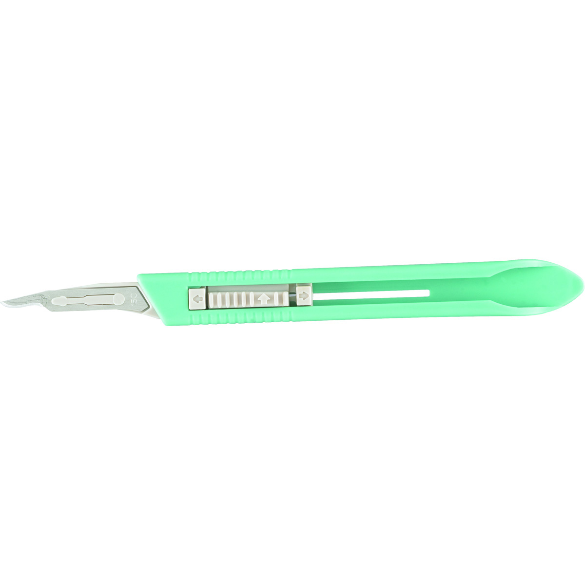 Miltex Stainless Steel Disposable Safety Scalpel, Retractable Blade, Size No. 15C, 10/Box, 4-515C