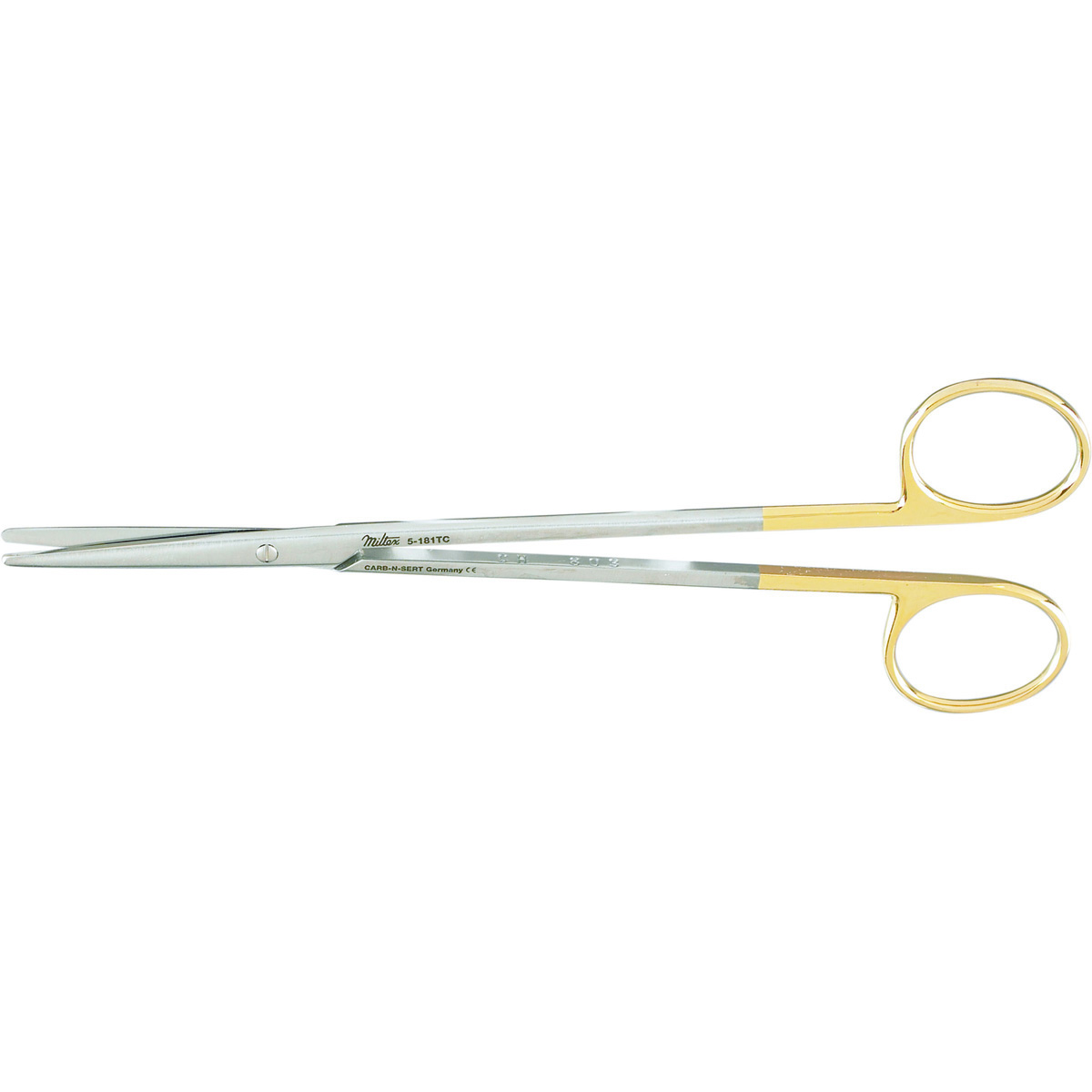 Miltex Standard Pattern Metzenbaum Scissors, 7" (179Mm), Tungsten Carbide, Straight, Blunt Points., 5-181TC