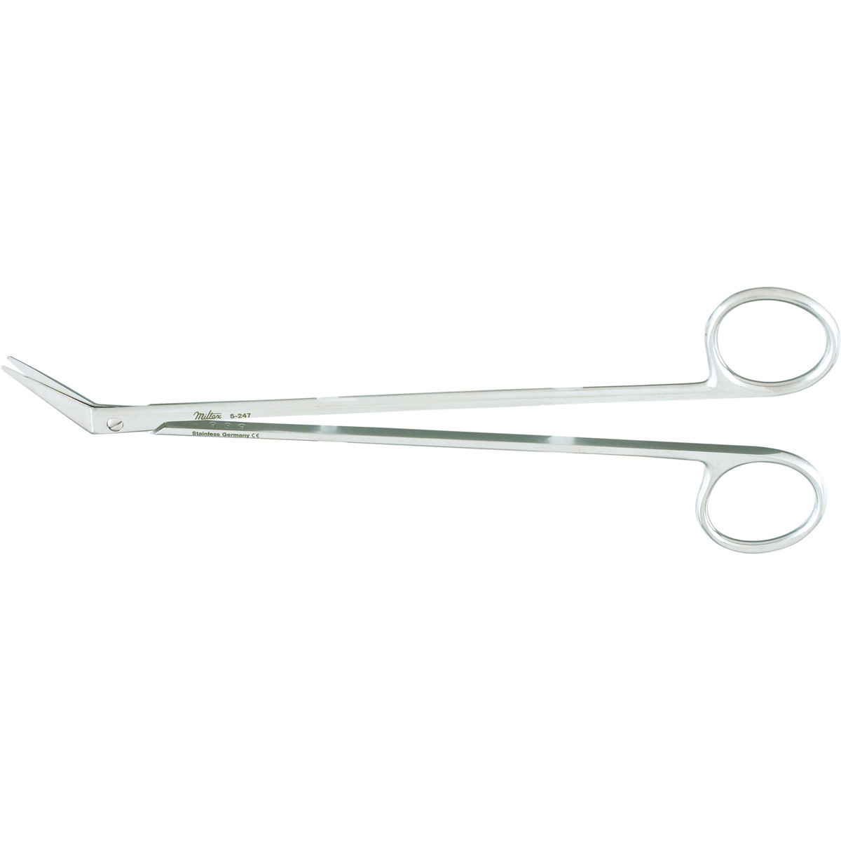 Miltex Potts-Smith Scissors, 7-1/4" (185.5mm), Angled On Side 45 Degrees, 18.5 mm Blades, 5-247