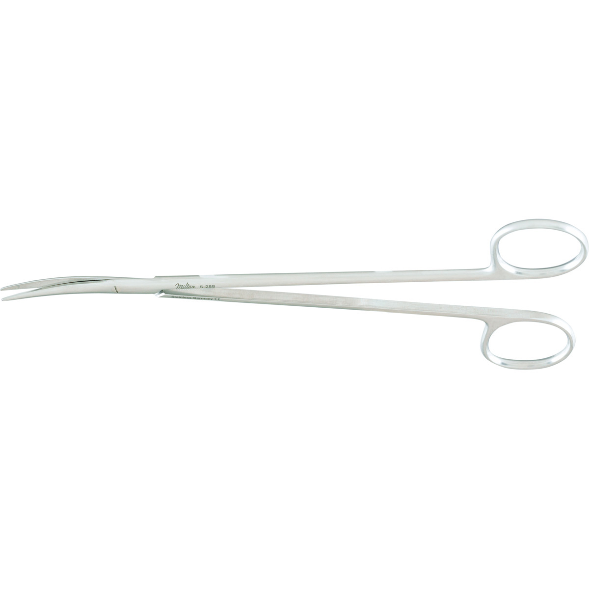 Miltex Delicate Pattern Metzenbaum Scissors, 7" (180mm), Curved, Blunt, 5-288