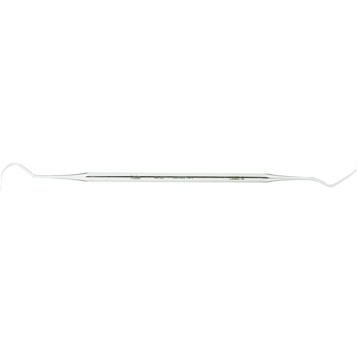 Dental Explorer- 6-3/4" (170mm), No. 5, Double-Ended, 13.5mm And 15mm, Octagonal Handle, 69-5D