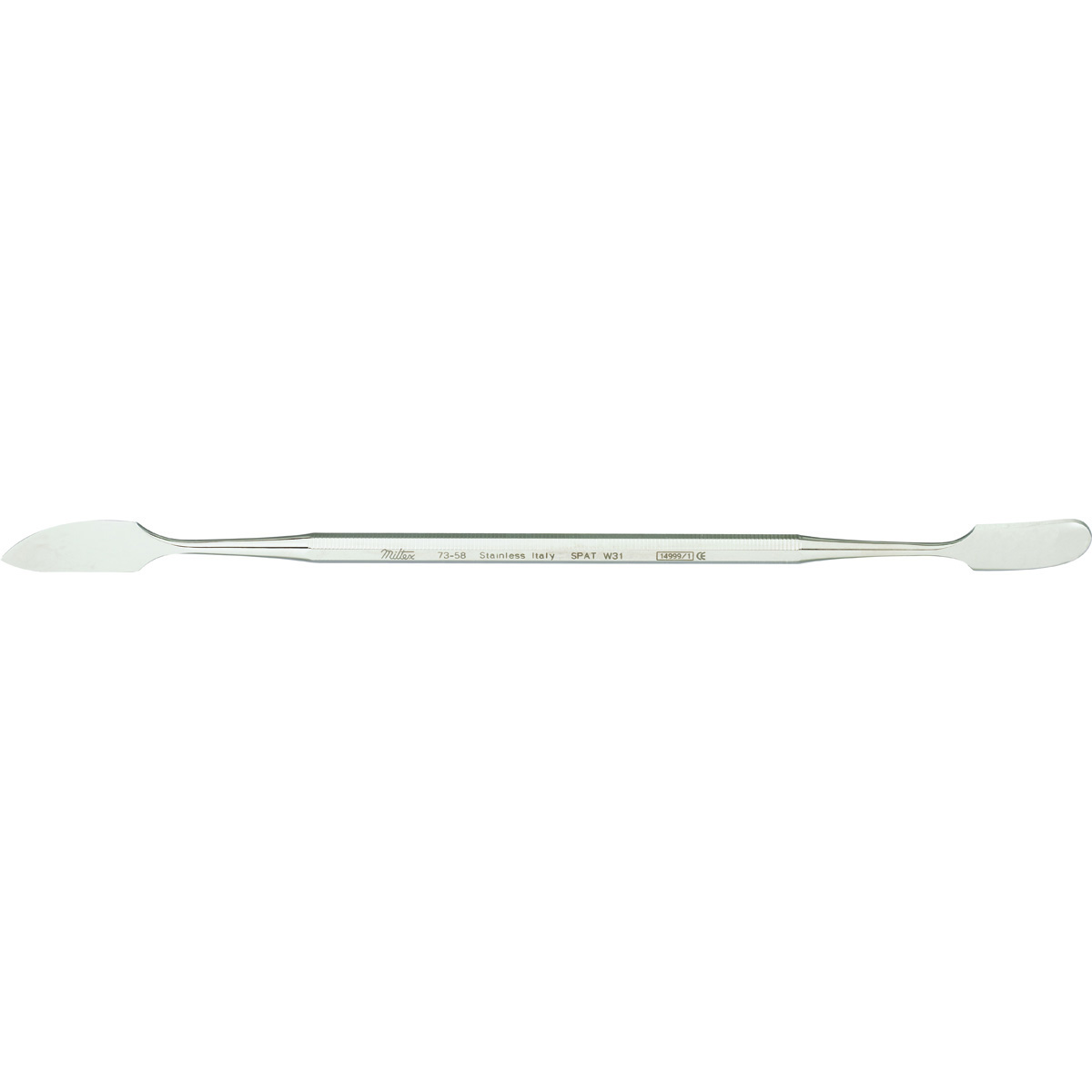 Miltex Dental Wax Spatula, 8" (205mm), No. 31, Double-Ended, 25mm X 12mm And 23mm X 10.5mm.
