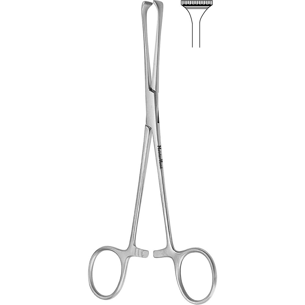 Meisterhand Allis-Adair Tissue Forceps, 6-1/2" (163Mm), 9 X 10 Teeth, MH16-30