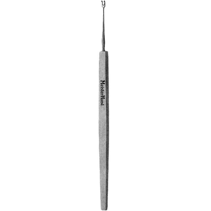Meisterhand Guthrie Hook, 4-3/4" (120mm), Small, 2 Prongs, Sharp, 1.5mm Wide, MH18-416
