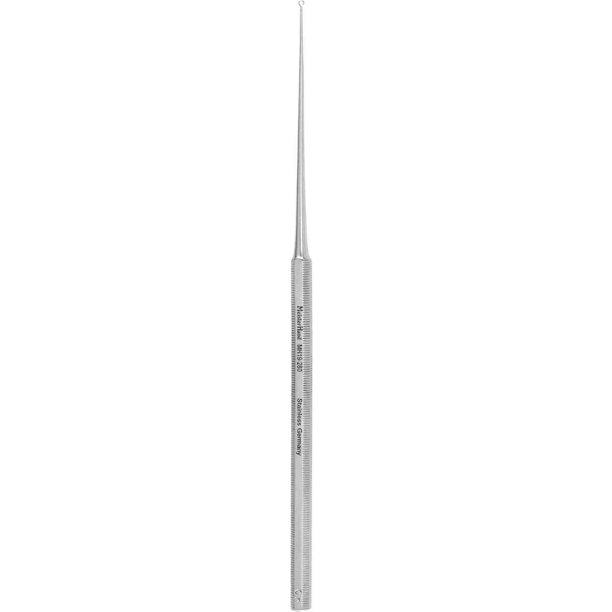 Meisterhand Buck Ear Curette, 6-1/2" (165mm), Straight, Blunt, Size 00, MH19-280