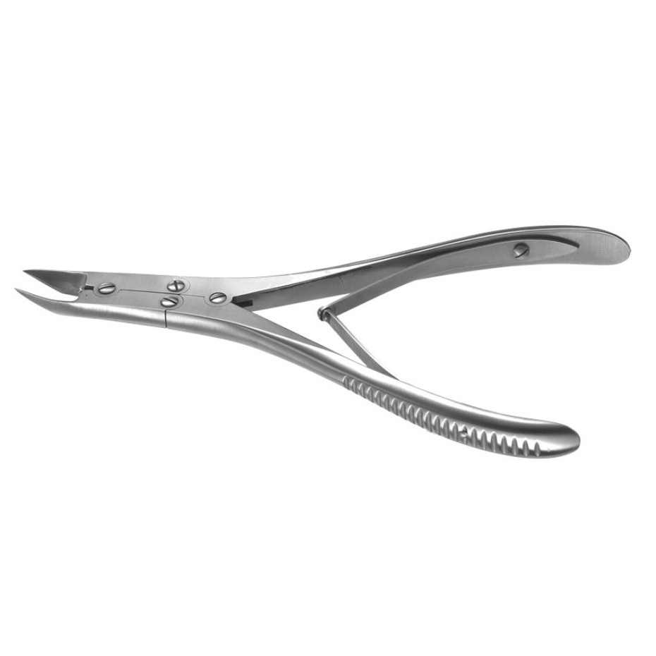 Padgett McIndoe Bone Cutting Forceps, Angled-on-Flat, Dual Action, Length= 7-1/4" (184 mm), Jaw Length= 25 mm, PM-1422