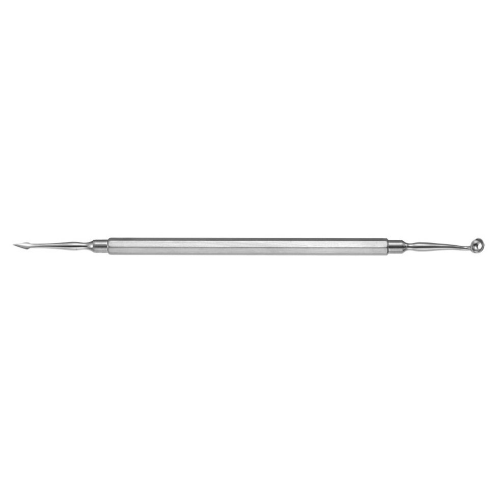Padgett Hallack Comedone Extractor, 6-1/4" (157.3mm), Double-Ended, PM-4446