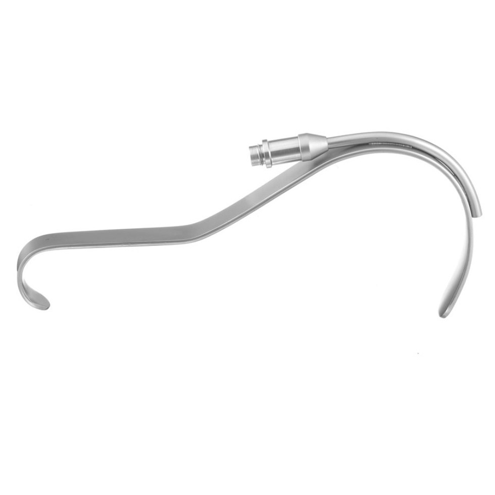 Padgett Deaver Fiber Optic Retractor, 8" (203mm), 1" (25mm) Wide, PM-4571FO