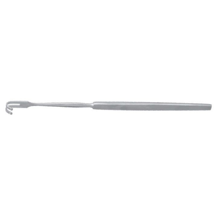 Padgett Rake Retractor, 6-1/2" (165mm), 4 Blunt Prongs, 1/2" (12mm) Wide, PM-4582
