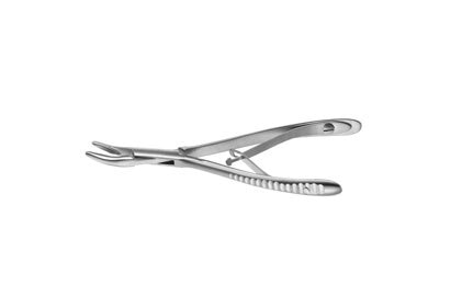 Padgett Friedman Rongeur, Curved, Delicate Tapered Jaw, Length= 5-1/4" (133 mm), Bite= 3 mm Wide X 11 mm Long, PM-4775