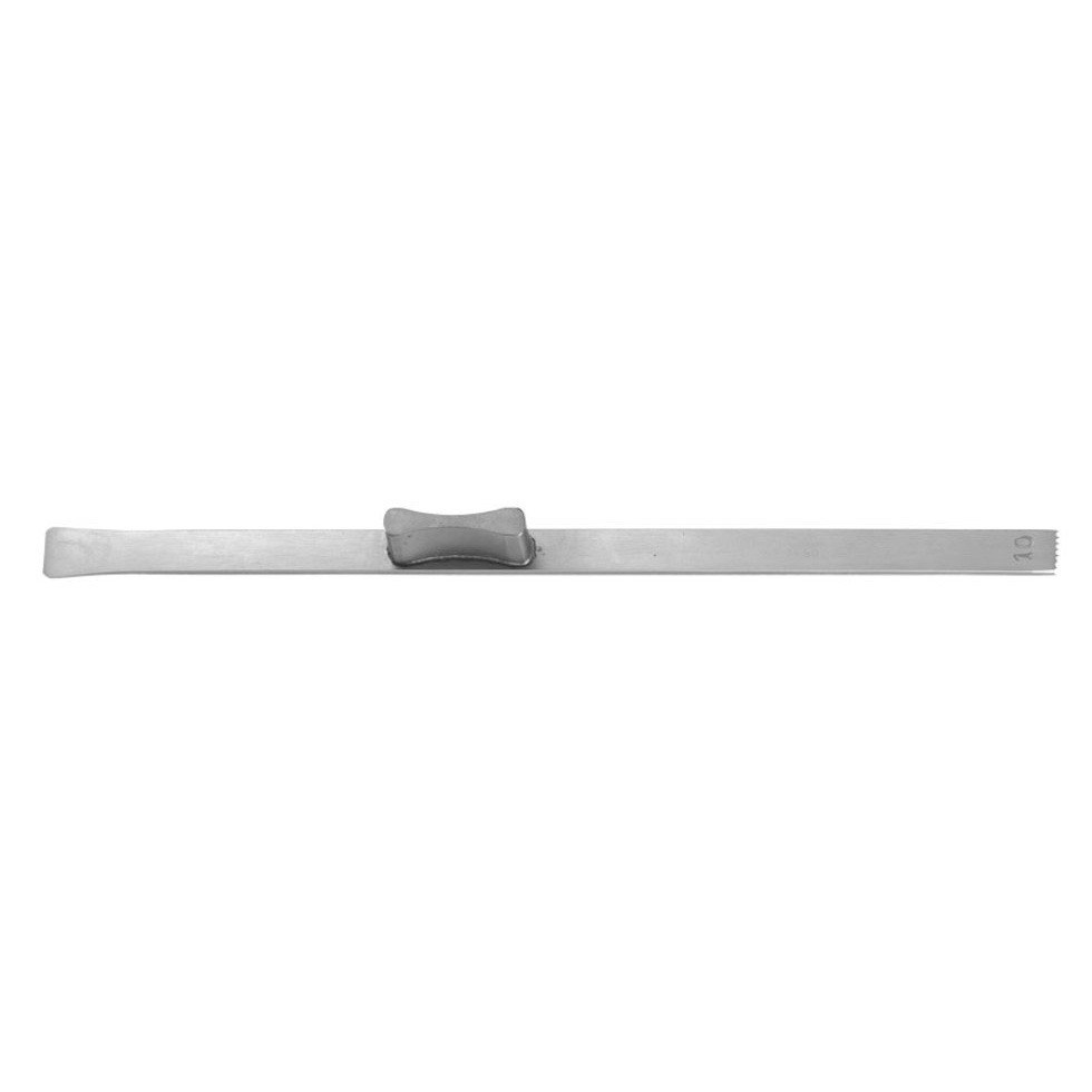 Padgett Rubin Nasal Osteotome, Straight With Stabilizer, Length= 6-1/2" (165 mm), Width= 14 mm, PM-7526