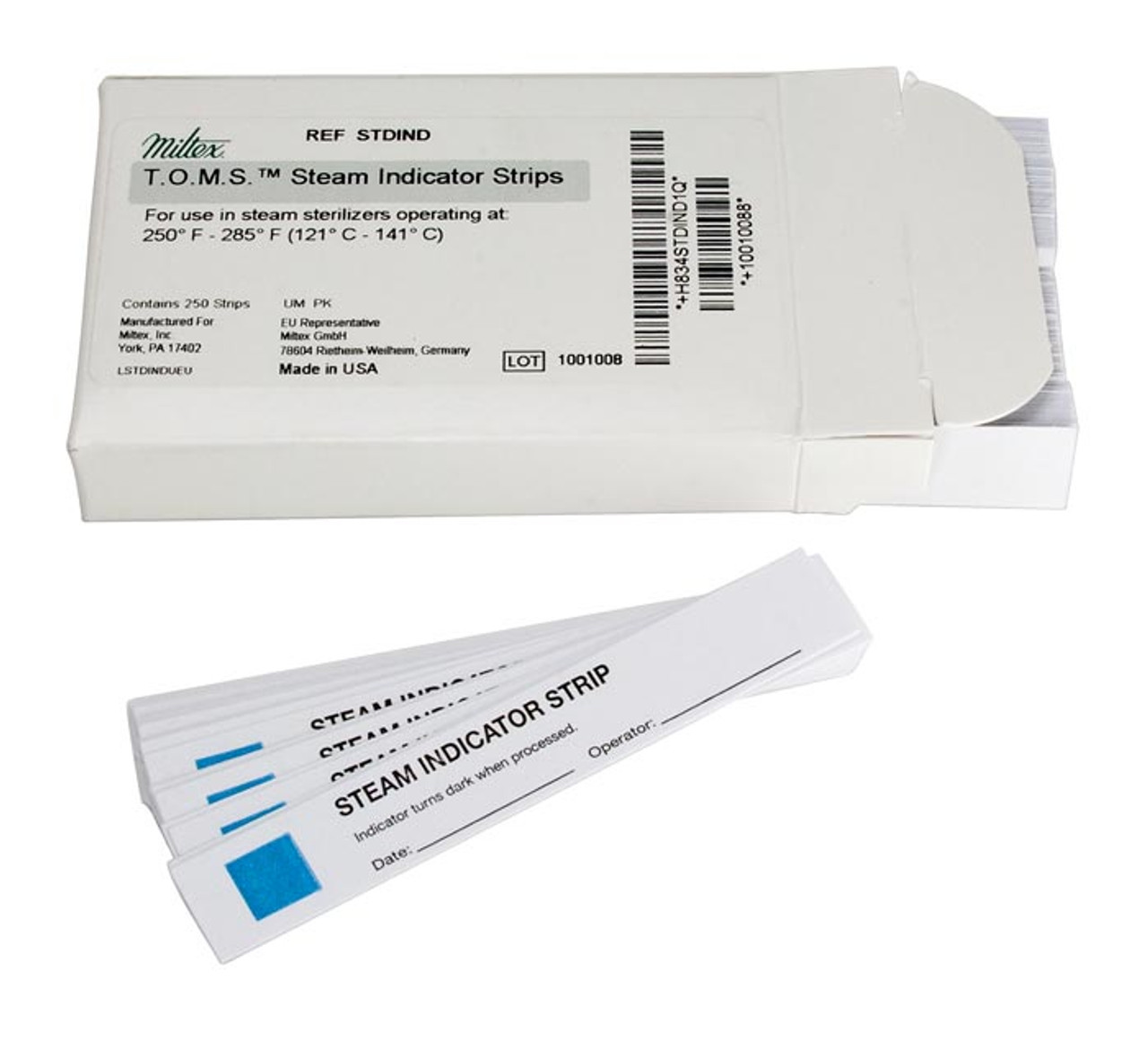 Integra Miltex Steam Indicatr Strips 250, STDIND