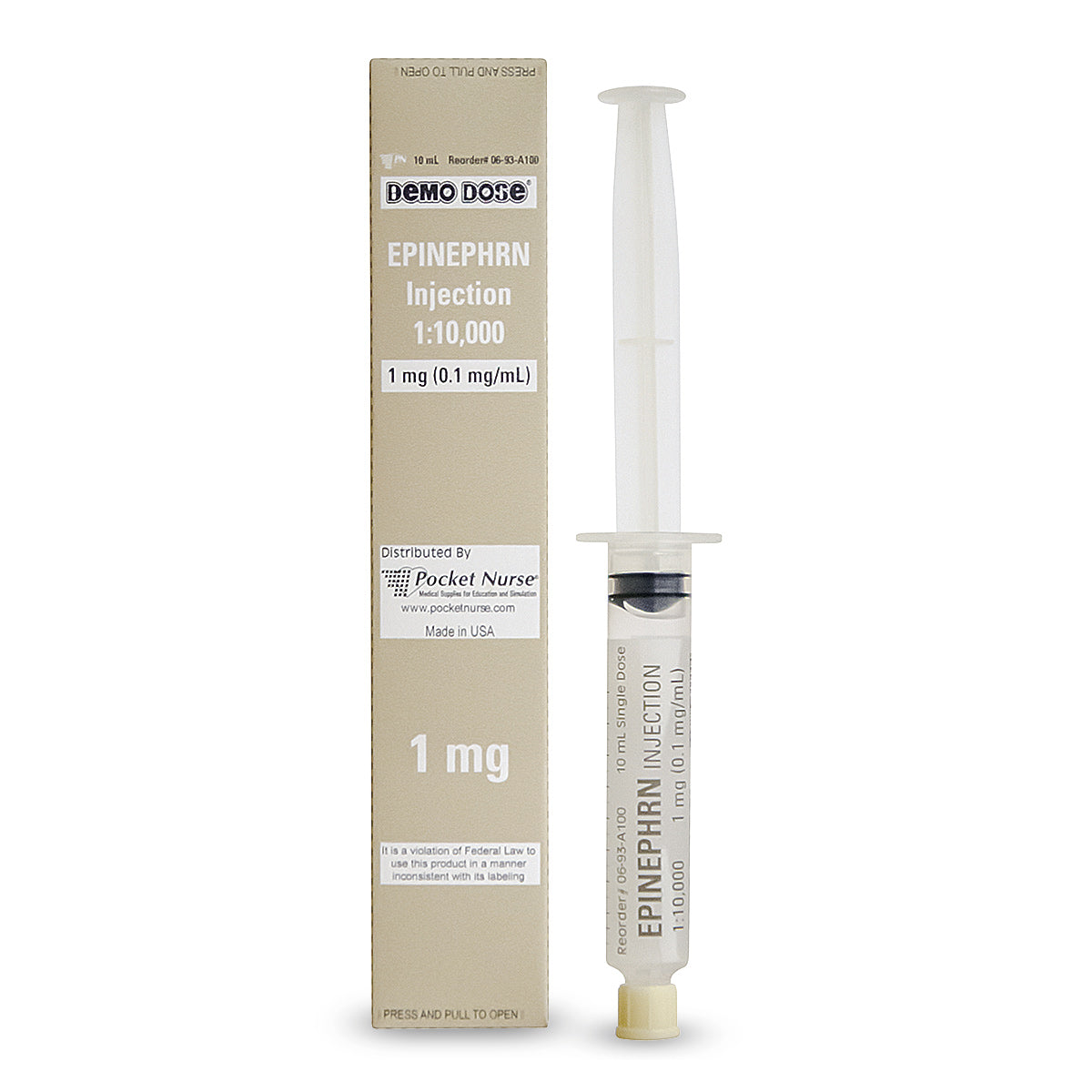 Demo Dose Prefilled Syringe - Epinephrn (10 Ml), PN01072
