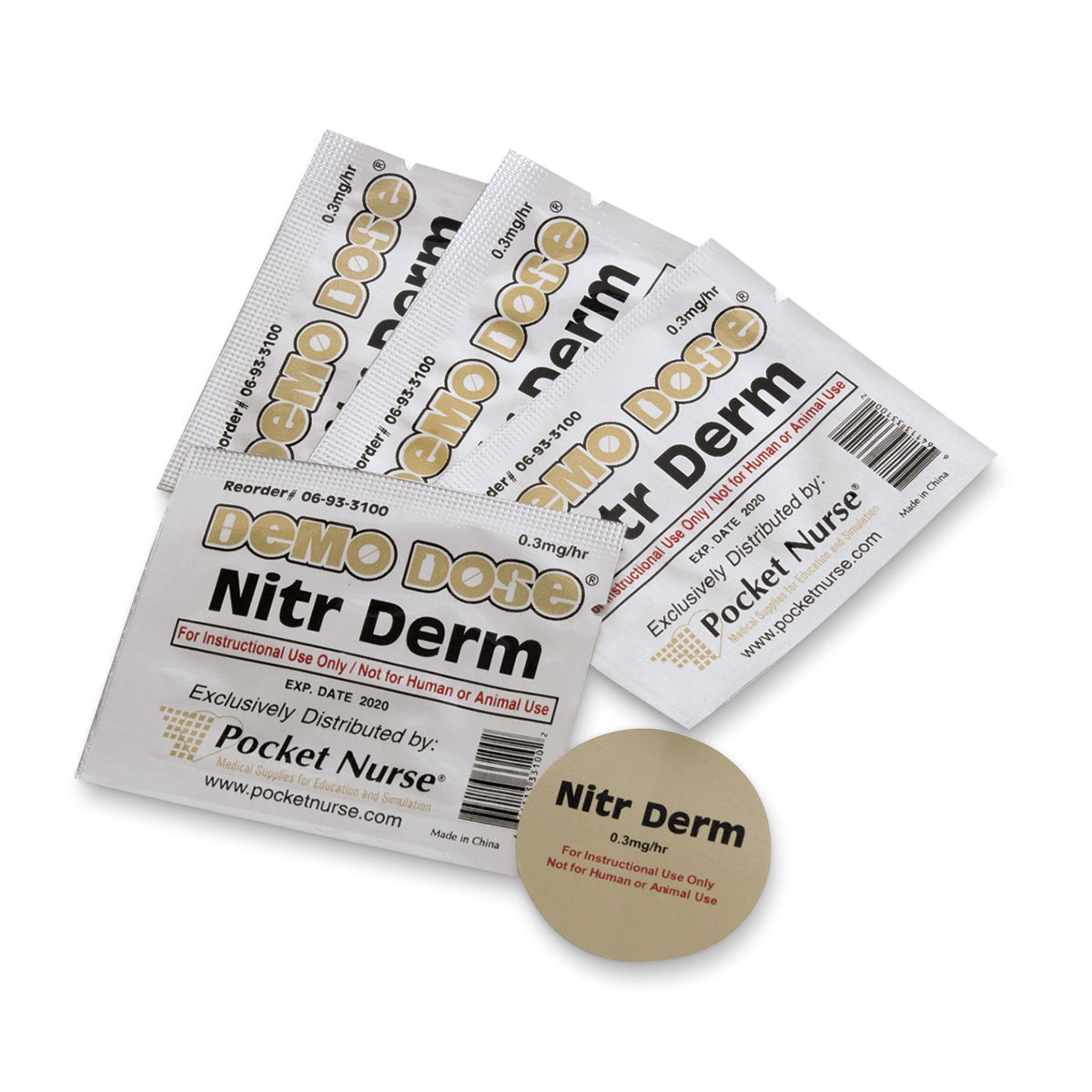 Demo Dose Nitr Derm - 0.3 Mg/Hr, PN01196