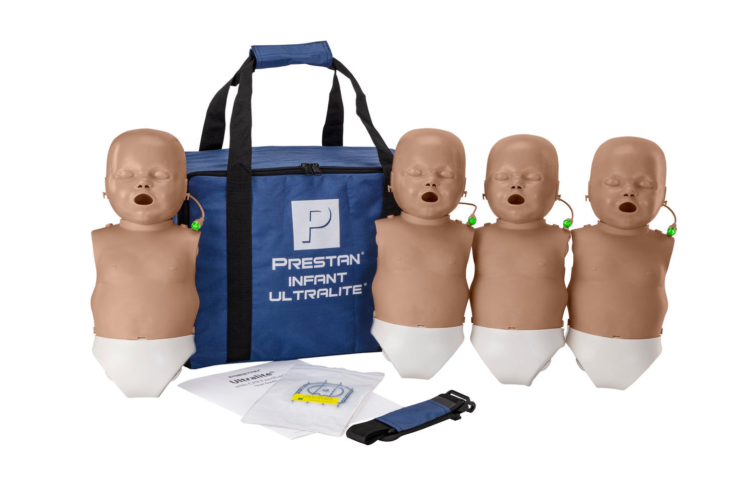 Prestan Infant Ultralite Manikin With Cpr Feedback, 4-Pack (Dark Skin), PR00045D