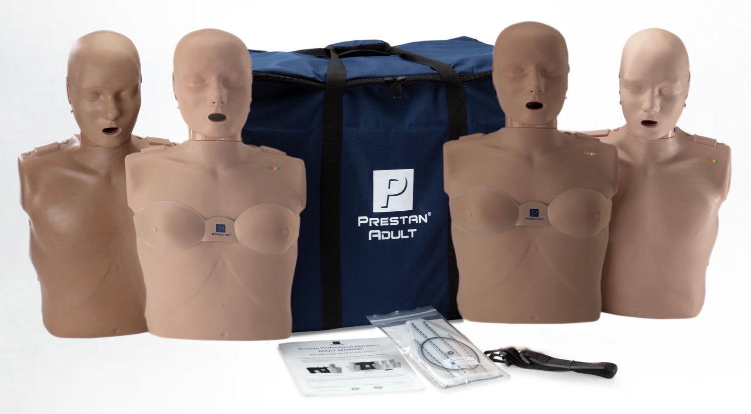 Prestan Professional Adult Manikin DIVersity Kit With Cpr Feedback, 4-Pack, PR00065