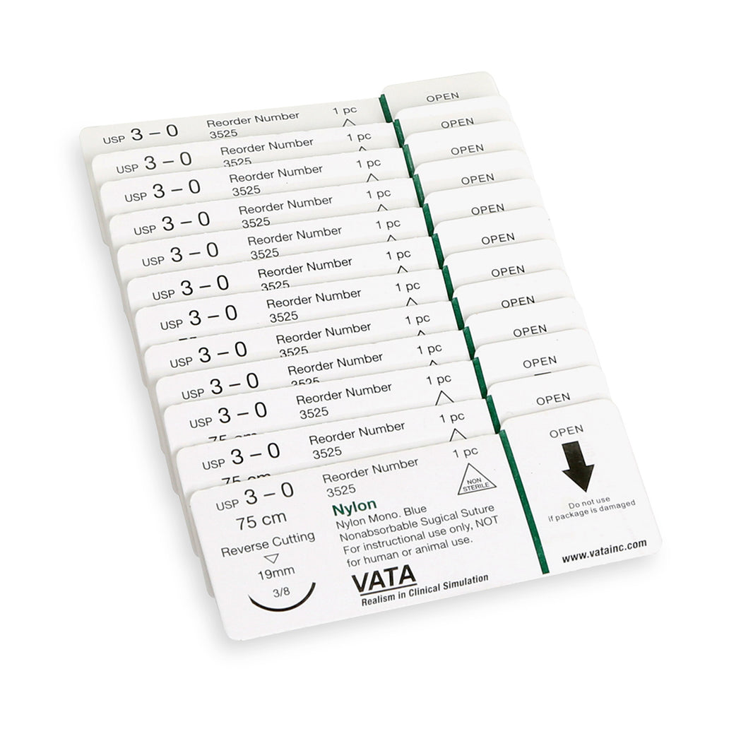 Nylon Sutures For Suture Skills Trainer - Pack Of 12, SB52450