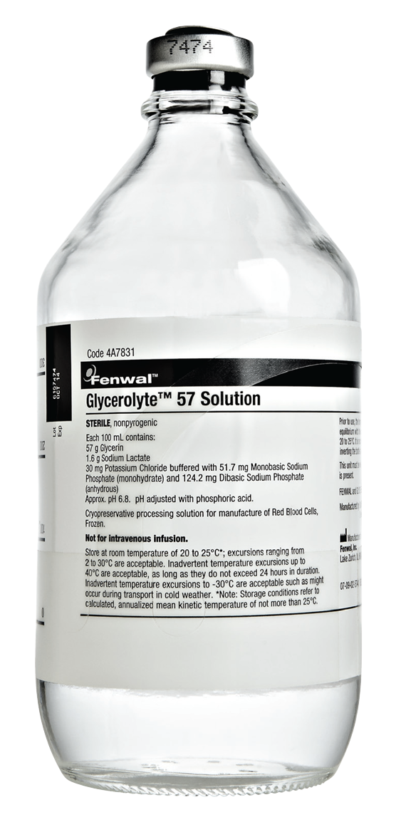 Immunohematology Reagent Glycerolyte 57 USP Grade pH 6.8 12 X 400 mL, 12/Case