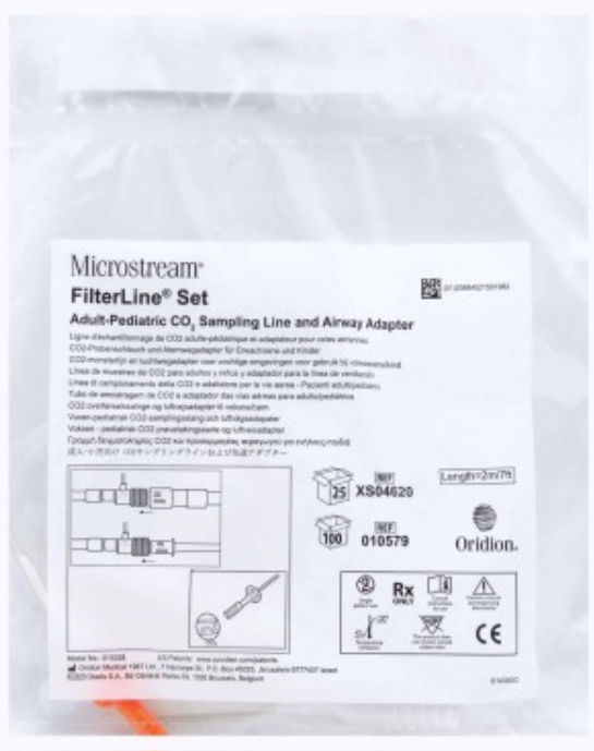 Filterline Intubation Microstream Advanced Adult/Pediatric 25/Box