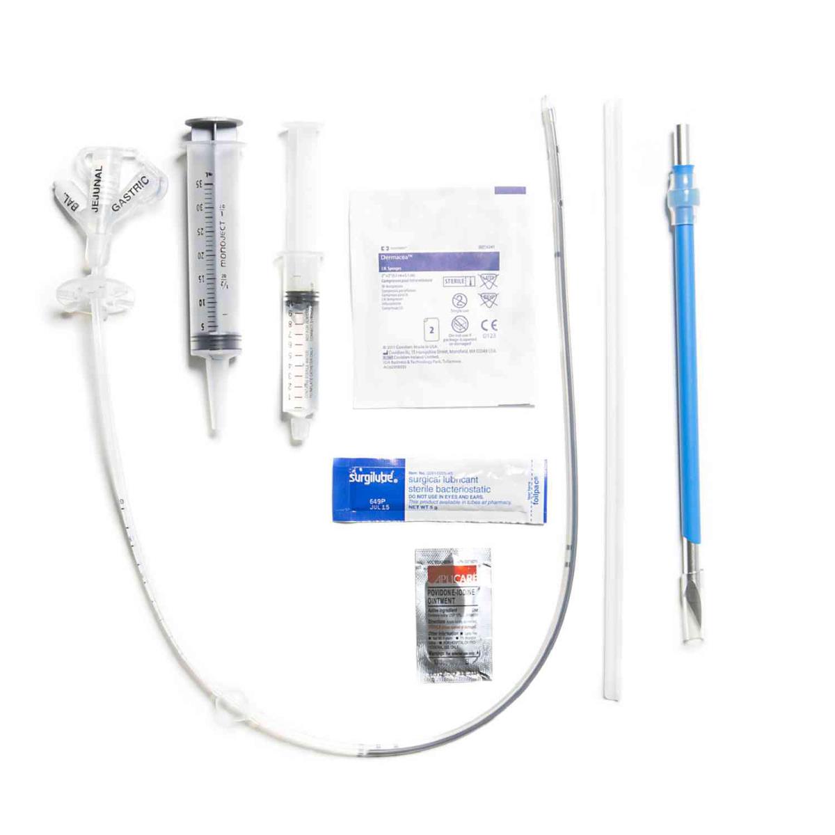 Gastric-Jejunal Feeding Kit, with ENFit Connector, Surgical Placement, Jejunal 45 cm, Fr 18