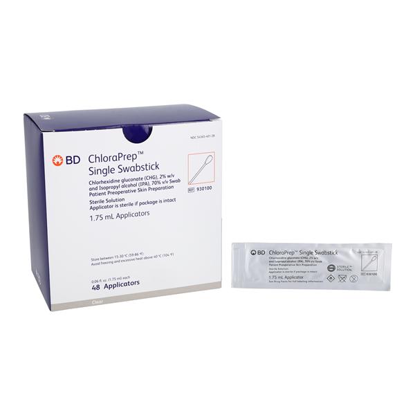 ChloraPrep Surgical Prep Swabstick CHG/Alc 1s 1.75mL