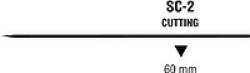 Sofsilk non-absorbable silk suture - size: 2-0, length: 30 in (75 cm), needle name: SC-2, needle type: conventional cutting, color: black, quantity: box of 36, SS-623