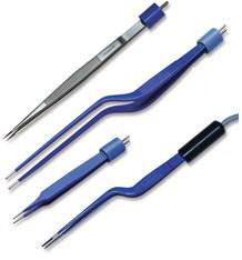 Bipolar Forceps Valleylab Cushing 7-1/2 Inch Length OR / Surgical Grade Coated Stainless Steel NonSterile NonLocking Thumb Handle Straight 2 mm Wide Tips, E4054-CT