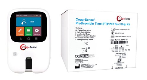Coagulation Analyzer Coag-Sense PT2 CLIA Waived Promo Kit, COAGUSENSE PT2, 5 Test Strip Boxes Promotion