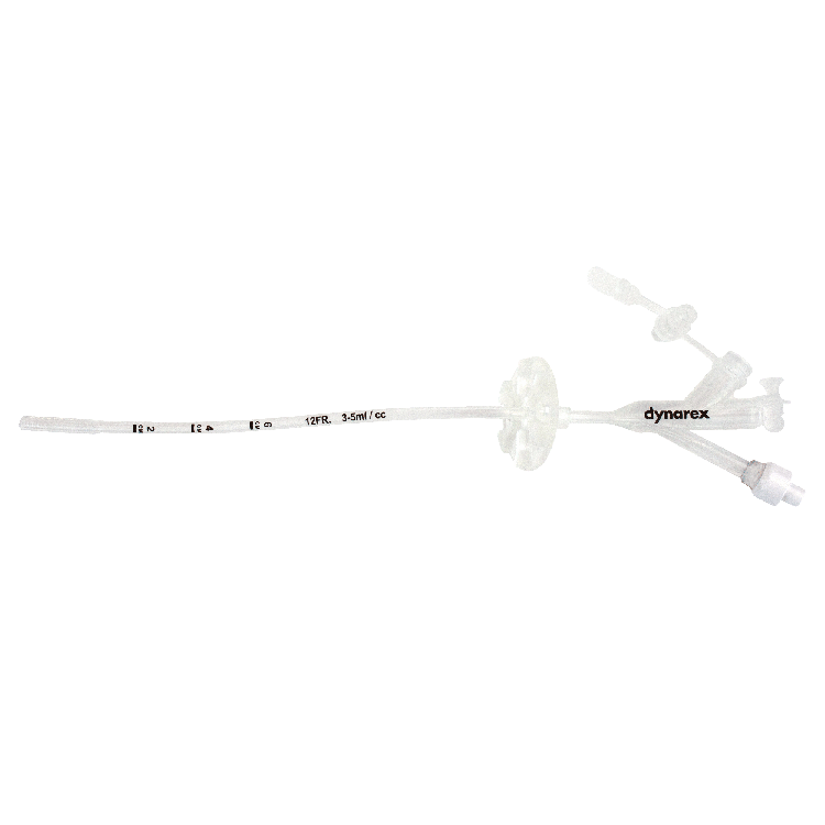 Gastrostomy Tube, 3 port, NON-ENFit 24FR, 5/Box