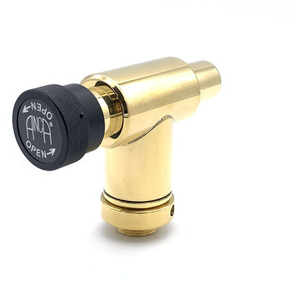 Valve, Scavenging, Throttling w/ Check Valve, 90 Deg, 3/4-20 x 19mmM, MRI Compatible 3.0 Tesla, Brass/Delrin Construction., 00-113-MRI