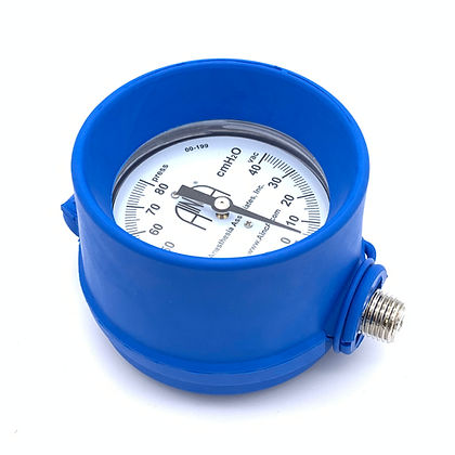 Gauge Guard, 2.5', 1/2" Bottom and Top Mount, Blue, Alcryn MPR With Hook and Loop Fastener. Fits 00-199's, 00-150