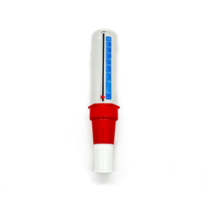 Peak Flow Meter, LowRange Mini-Wright, 30-370 lpm, SinglePatient, w/Mouthpiece (See 00-176/00-281-P), 00-174