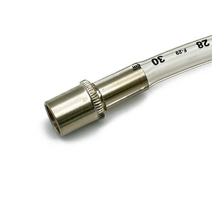 Connector, ET Tube, Straight, 15mmM x 7mm ID Nipple, Chrome Brass, 00-311-07