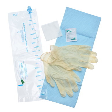 Rüsch MMG Intermittent Catheter Closed System - 14 Fr, Straight - Soft PVC, RLA-142-3O