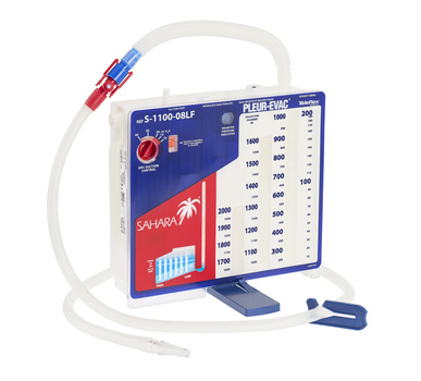 Pleur-evac Sahara Series Chest Drainage - Dry Suction / Dry Seal, Single Collection Chamber, Adult 2000ml, 6LPM, S-1100-08LF