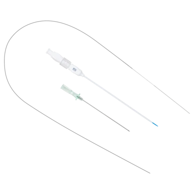 VSI Micro Introducer Kit - 4 French / 10 cm Introducer with Regular Dilator - 60 cm / 0.018" Wire with Stainless Steel Mandrel and Stainless Steel Soft Tip - 21 Gauge / 7 cm Echogenic Tip Introducer Needle