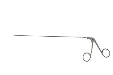 Feder-Ossoff Micro-Laryngeal Scissors 23 cm Blunt Curved Horizontal action, open left, 506804