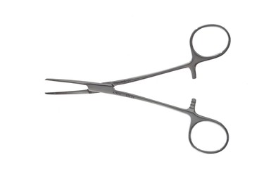 Kelly Weck Forceps 5 1/2" (14.0 cm) Curved Weck Pattern, bright finish, 475211