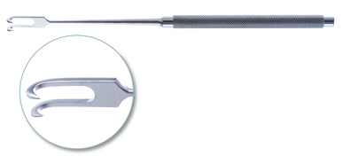 Joseph Skin Hooks, Weck 6 1/8" (15.5 cm) 2 Prongs, 9.0 mm between prongs, 54110