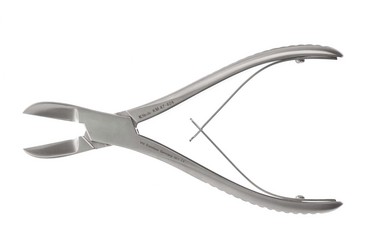 Liston Bone Cutting Forceps 5 1/2" (14.0 cm) Angled on Flat Round handle, KM47410
