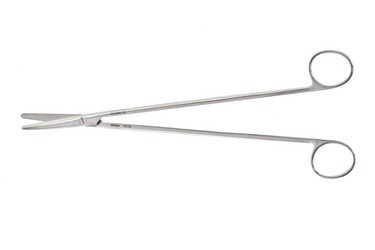 Metzenbaum Scissors 11" (28.0 cm) Curved Weck Pattern, bright finish, 460889