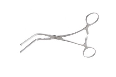 Morris Ascending Aorta Clamps 8 1/8" (20.5 cm) Jaws 2-1/2" (6.5 cm) from angle, 353617