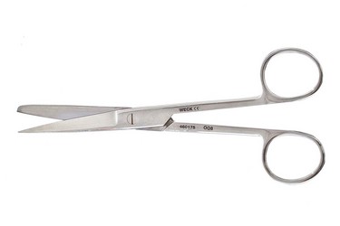 Operating Scissors, S/B 5 7/8" (15.0 cm) Straight Stainless Sharp/Blunt blades, 460175