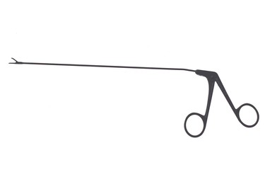 Ossoff-Karlan Grasping Forceps - Ebonized 21.0 cm Serrated Curved Right, 509202